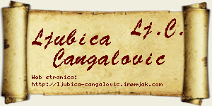 Ljubica Čangalović vizit kartica